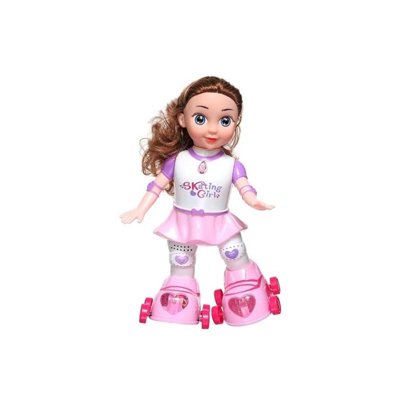 Papusa interactiva pe role,Skating Girl,Roz