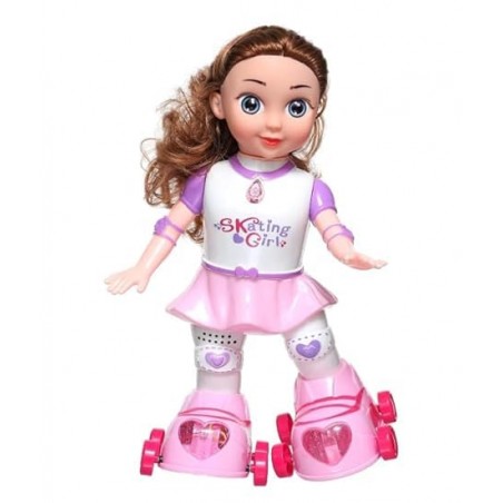 Papusa interactiva pe role,Skating Girl,Roz