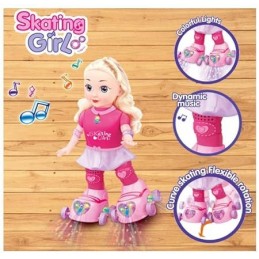 Papusa interactiva pe role,Skating Girl,Roz 2