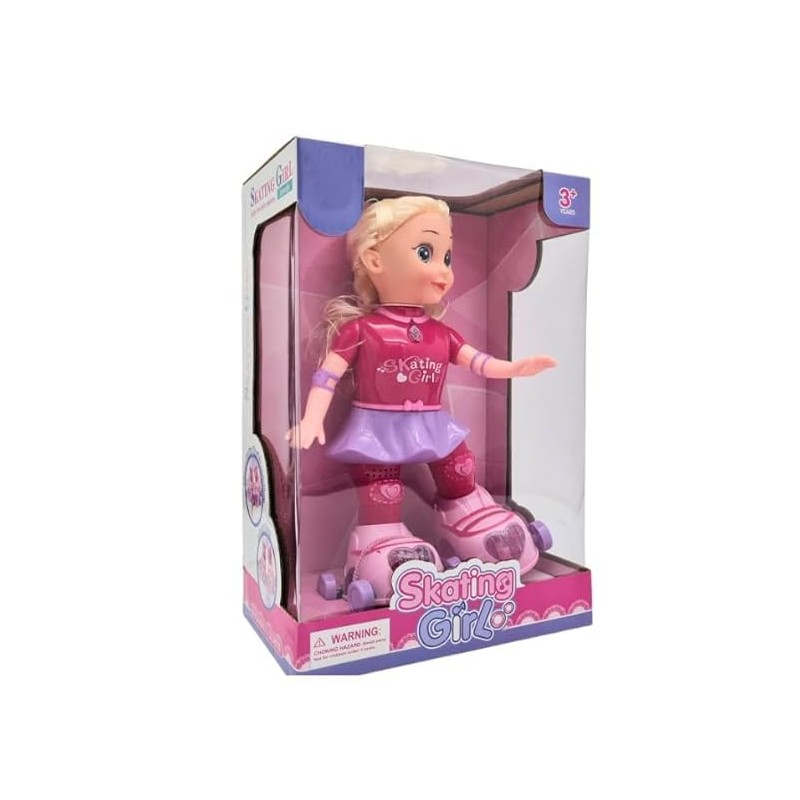 Papusa interactiva pe role,Skating Girl,Roz