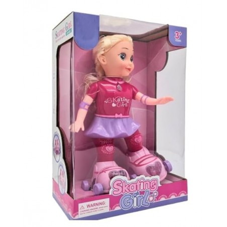 Papusa interactiva pe role,Skating Girl,Roz