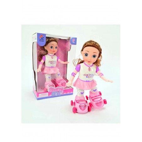 Papusa interactiva pe role,Skating Girl,Roz