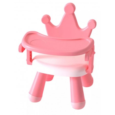 Scaunel multifunctional pentru copii cu tavita detasabila, Printesa,Roz