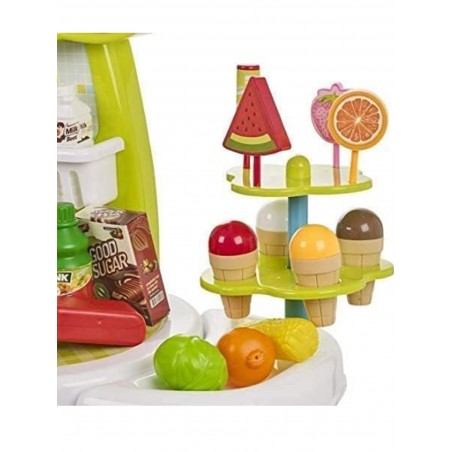 Supermarket pentru copii cu casa de marcat, 61 de piese