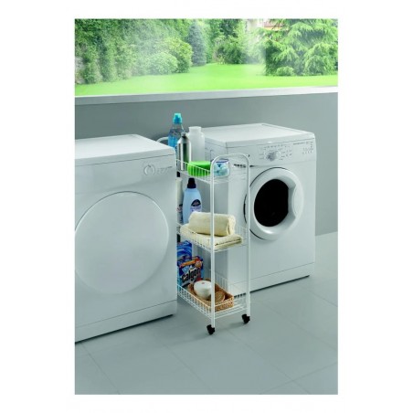 Raft mobil pe roti cu 3 etaje,Alb