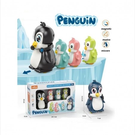 Jucarie Penguin,pinguini care canta si merg