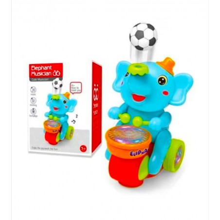 Jucarie elefant cu muzica si lumini