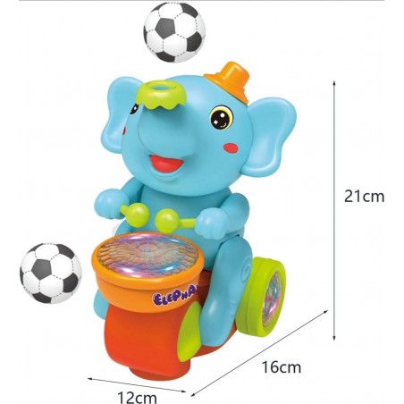 Jucarie elefant cu muzica si lumini