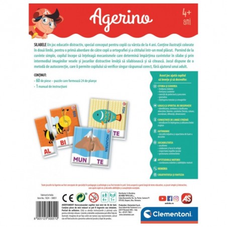 Joc educativ Agerino - Silabele