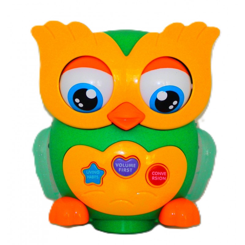 Jucarie educativa bufnita, interactiva cu muzica si lumini