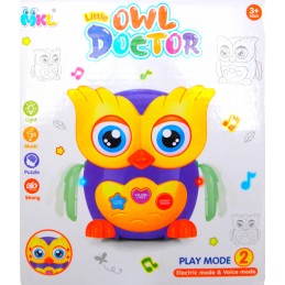 Jucarie educativa bufnita, interactiva cu muzica si lumini 2