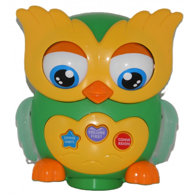Jucarie educativa bufnita, interactiva cu muzica si lumini