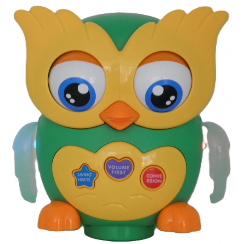 Jucarie educativa bufnita, interactiva cu muzica si lumini