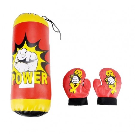 Set Sac de box si manusi, pentru copii