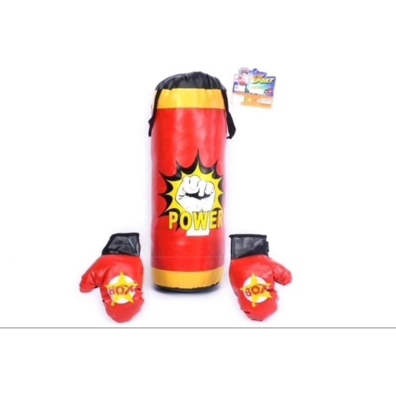 Set Sac de box si manusi, pentru copii