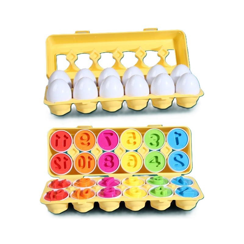 Joc educativ,Potriveste Cifre,12 Forme tip Ou