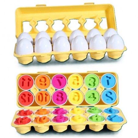 Joc educativ,Potriveste Cifre,12 Forme tip Ou