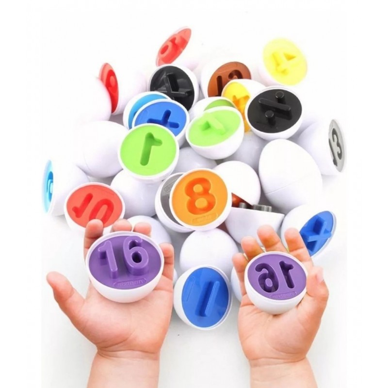 Joc educativ,Potriveste Cifre,12 Forme tip Ou