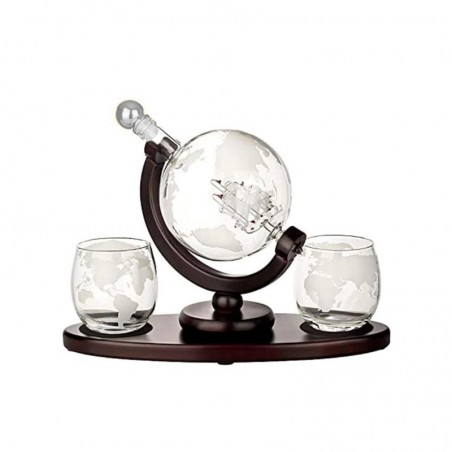 Set cadou Decantor Glob cu 2 pahare