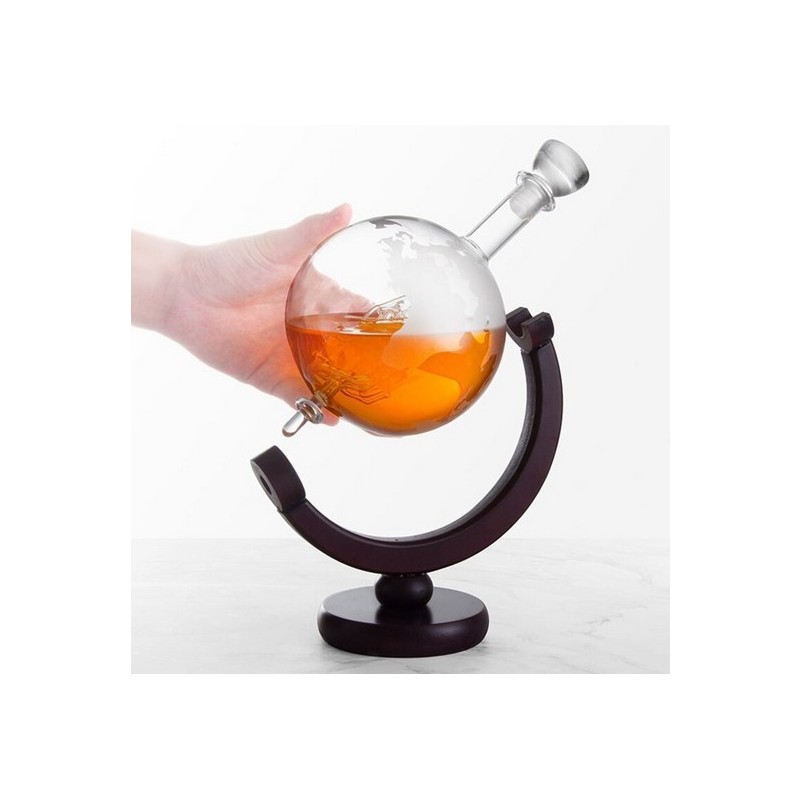 Set cadou Decantor Glob cu 2 pahare