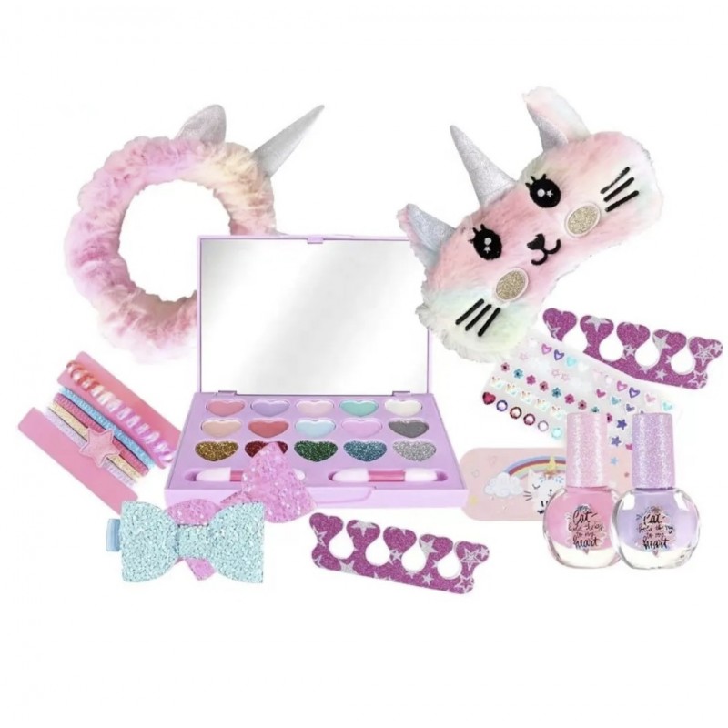 Set machiaj si accesorii Pretty Animals,Pisicuta