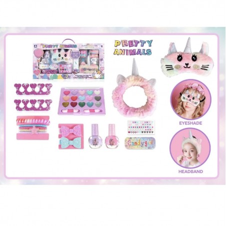 Set machiaj si accesorii Pretty Animals,Pisicuta
