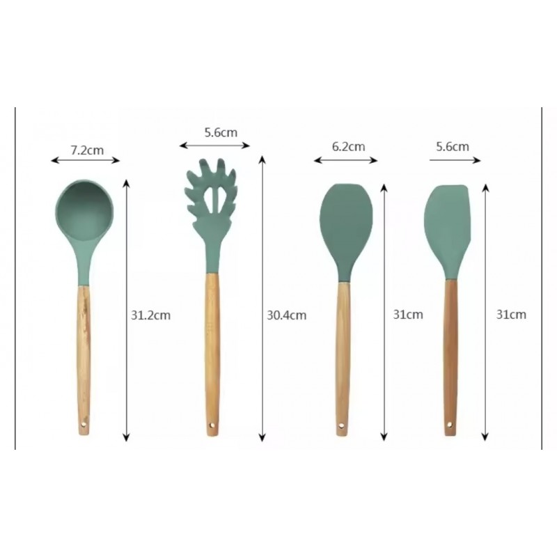 Set Ustensile de Gatit din Silicon