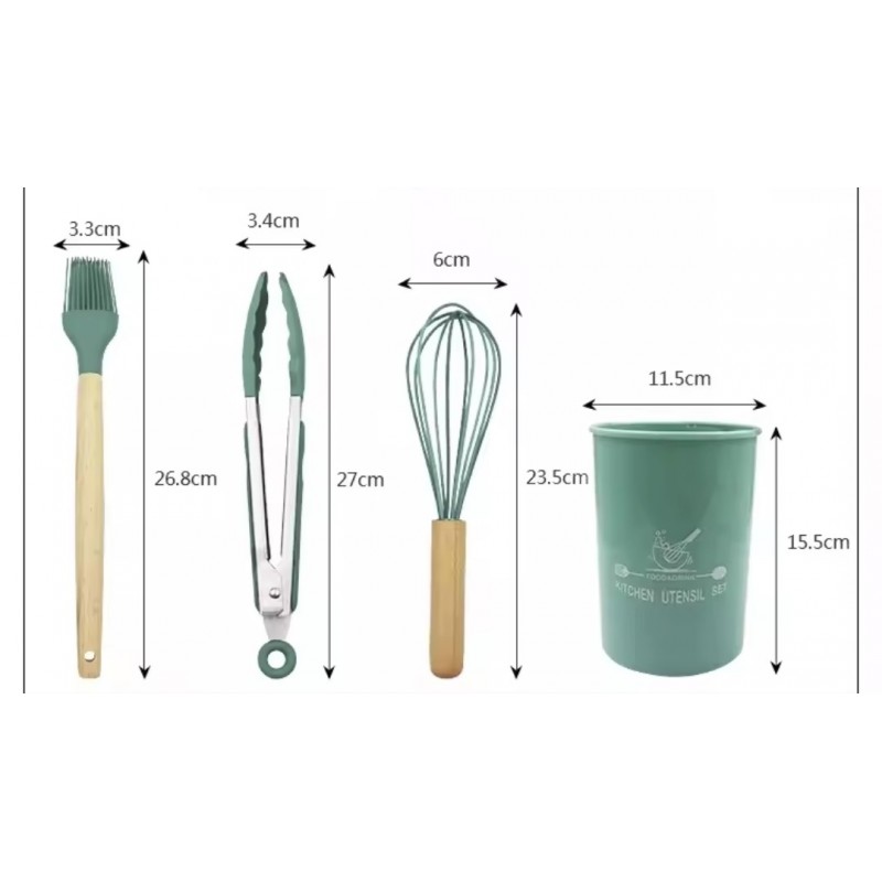 Set Ustensile de Gatit din Silicon