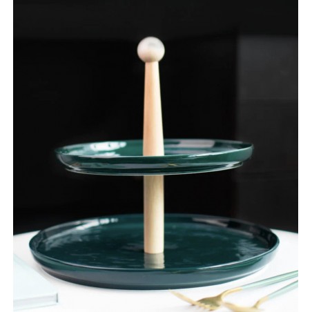 Suport etajat din ceramica pentru prajituri sau gustari