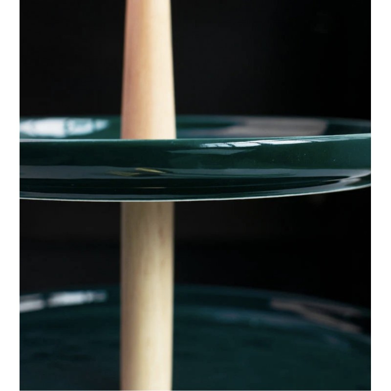 Suport etajat din ceramica pentru prajituri sau gustari