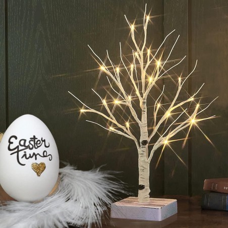 Lampa model copac cu leduri,Mesteacan