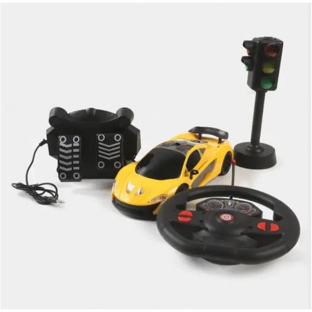 Masinuta electrica cu radiocomanda,pedale si semafor