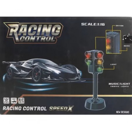 Masinuta electrica cu radiocomanda,pedale si semafor