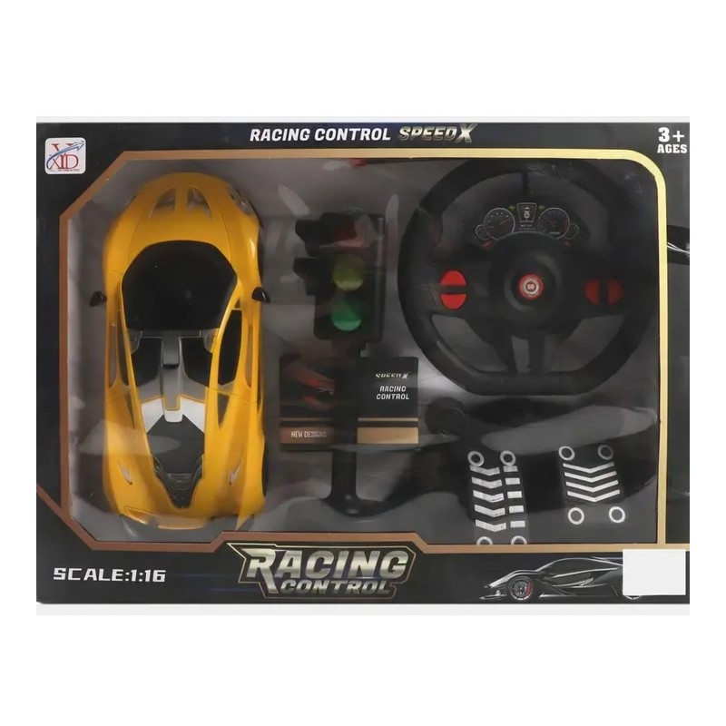 Masinuta electrica cu radiocomanda,pedale si semafor