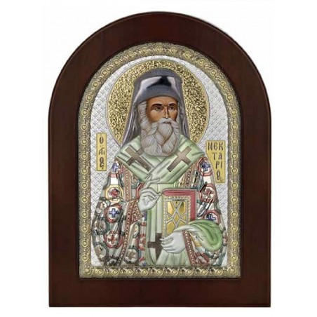 ICOANA ARGINT SFANTUL NECTARIE