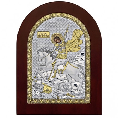 ICOANA ARGINT SFANTUL DUMITRU