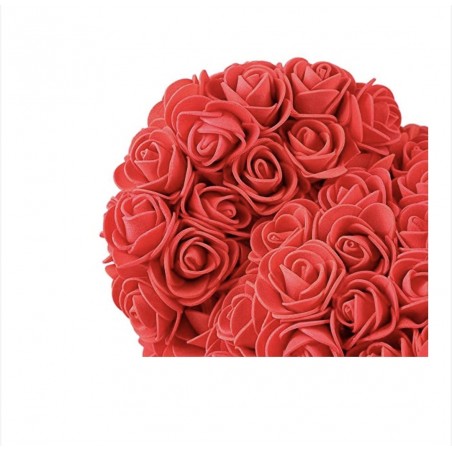 Ursulet Rosu din Trandafiri 35 cm