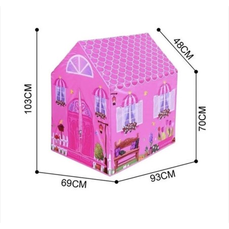 Cort de joaca in forma de casuta