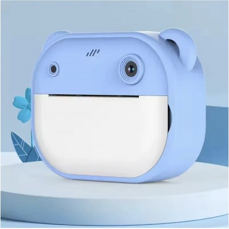 Mini camera foto-video pentru copii cu imprimare instantanee
