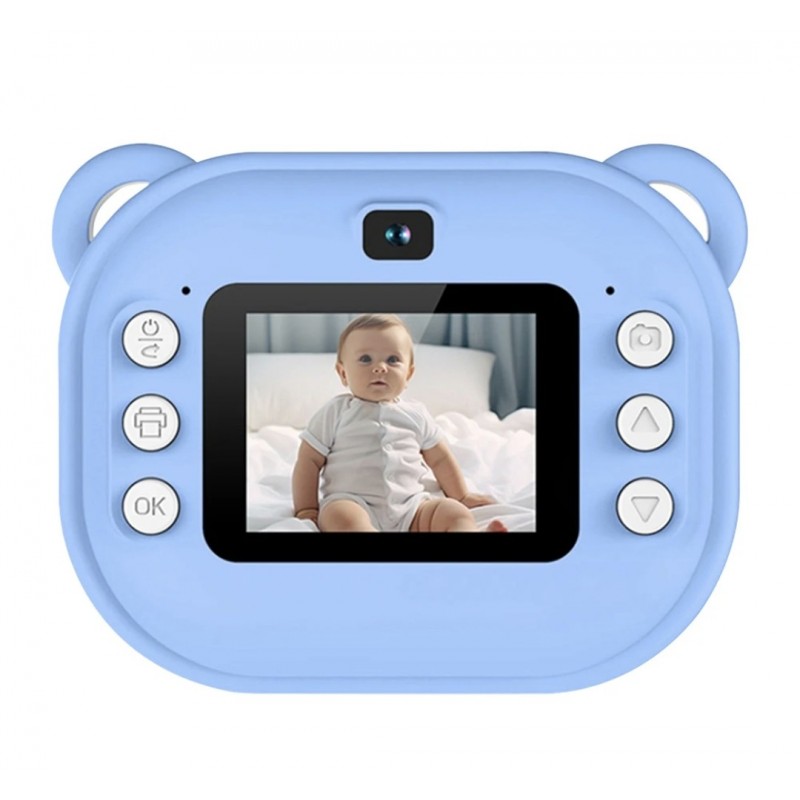 Mini camera foto-video pentru copii cu imprimare instantanee