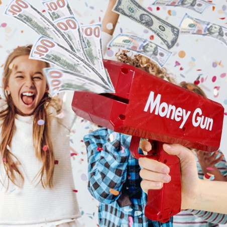 Pistol de aruncat bani,bancnote false pentru petreceri,Money Gun