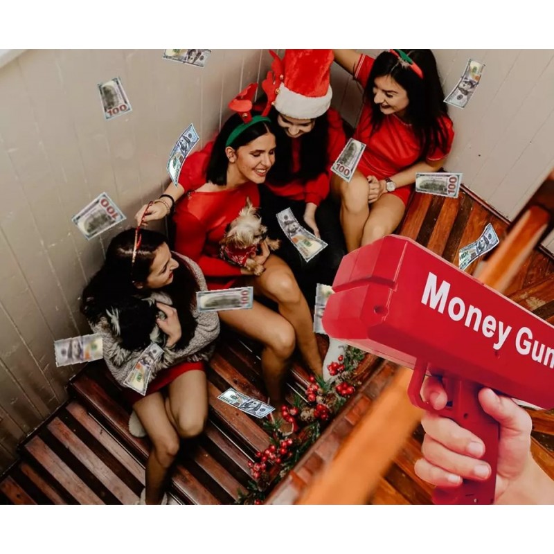 Pistol de aruncat bani,bancnote false pentru petreceri,Money Gun
