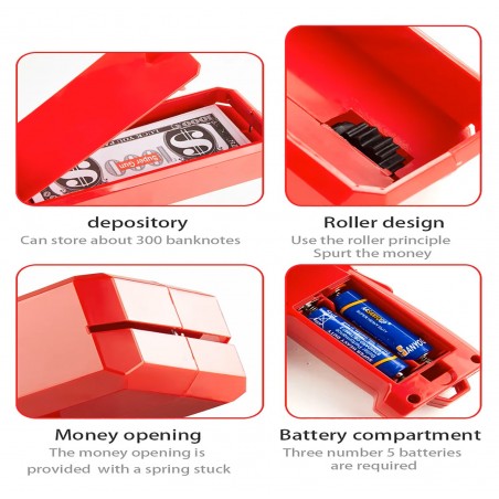 Pistol de aruncat bani,bancnote false pentru petreceri,Money Gun