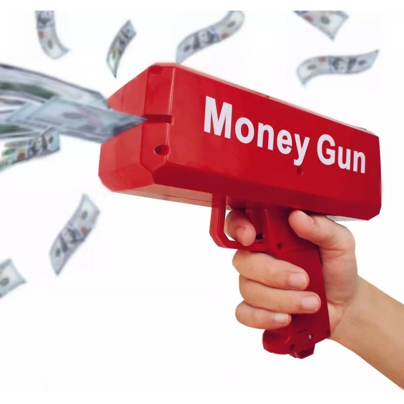 Pistol de aruncat bani,bancnote false pentru petreceri,Money Gun