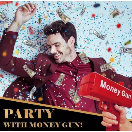 Pistol de aruncat bani,bancnote false pentru petreceri,Money Gun