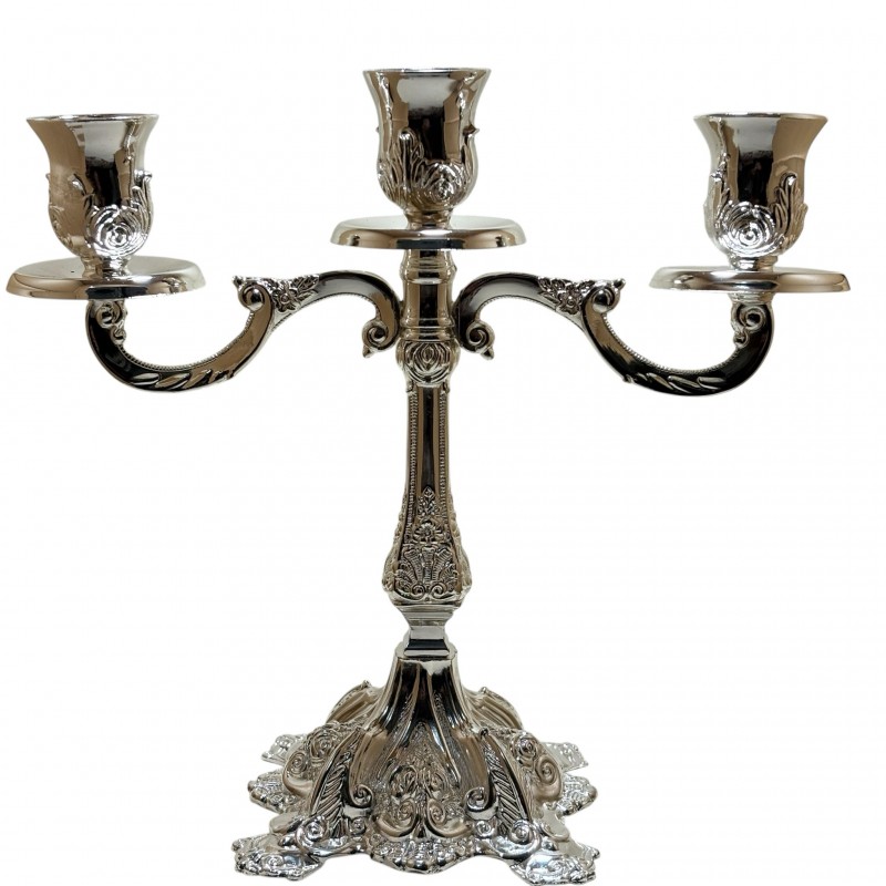 Sfesnic cu 3 brate argintat