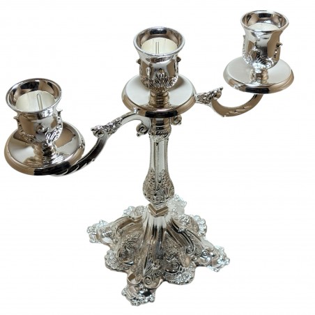 Sfesnic cu 3 brate argintat