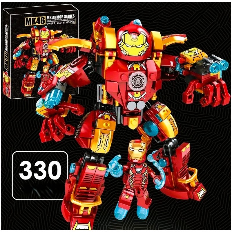 Joc constructie lego Hulkbuster Iron Man,330 piese