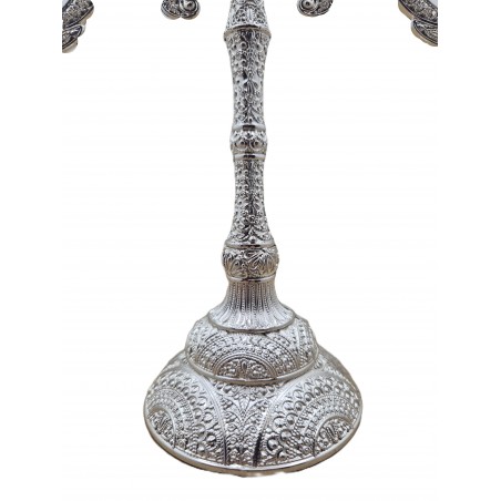 Sfesnic lumanari cu trei brate argintat