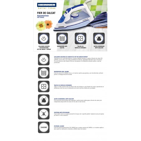 Fier de calcat Aquamarinne